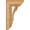 Ekena Millwork Olympic Slat Rough Sawn Bracket, Western Red Cedar, 6"W x 18"D x 30"H BKT06X18X30OLY06RWR - alternate 2